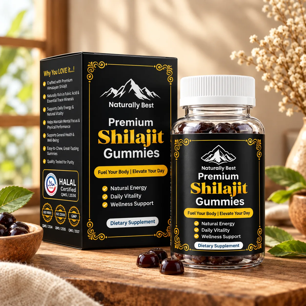Premium Himalayan Shilajit Gummies - Naturally Best